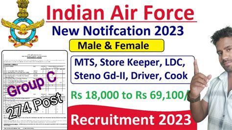 Indian Air Force Group C Civilian Bharti 2023 Air Force Group C