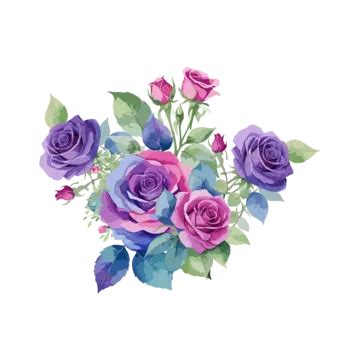 Vector Design Watercolor Flowers Watercolor Flowers Vector Design