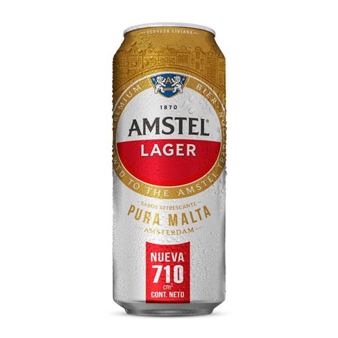 Cerveza Blanca Lager Amstel En Lata 710 Cc Carrefour