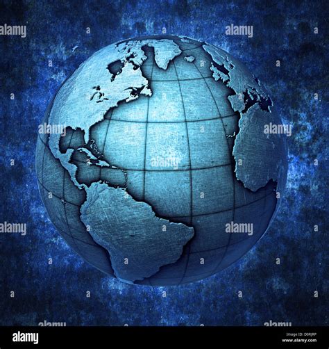 D Metallic Earth Stock Photo Alamy