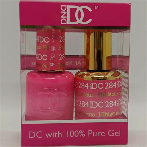 DND DC Duo Soak Off Gel Matching Nail Polish 284 Hibiscus