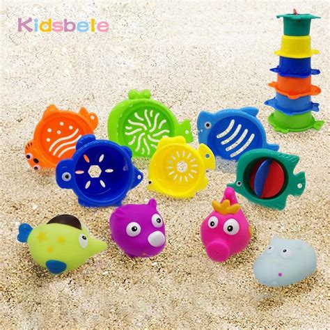 Children Outdoor Beach Toys Seaside Rubber Spraying Animals Bath Toys ...