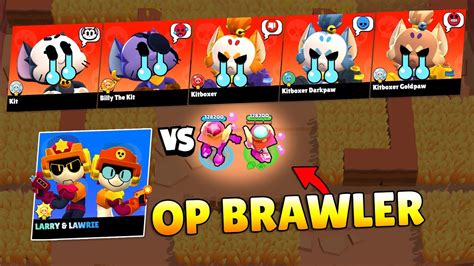 DOUBLE TROUBLE LARRY LAWRIE IS TOO OP Brawl Stars 2023 Funny