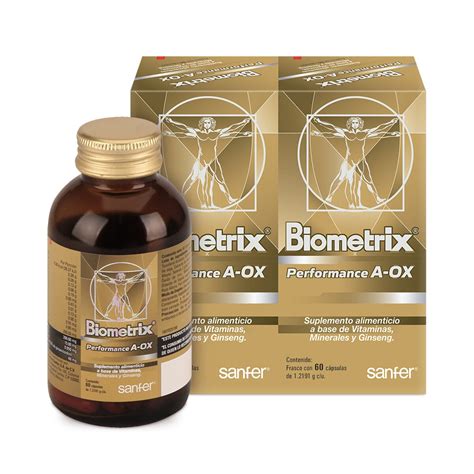 biometrix performance aox  frascos de  capsulas cu