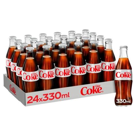 Diet Coke 330ml Glass Bottle 24 Pack