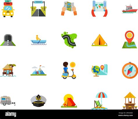 Travel icon set Stock Vector Image & Art - Alamy