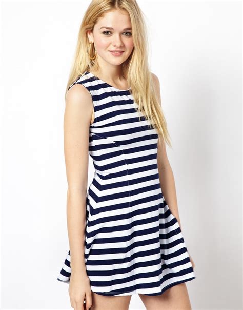 Motel Striped Skater Dress Where To Buy How To Wear