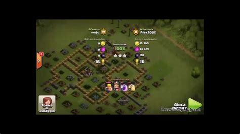 Clash Of Clans Attacco Con Una Truppa Youtube