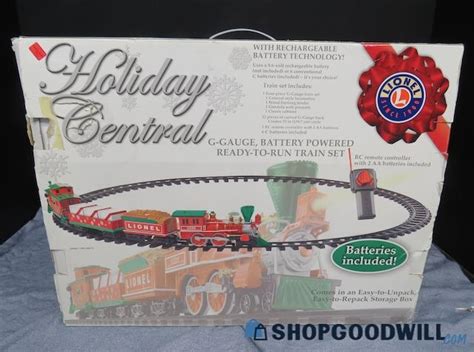 Lionel Holiday Central G Gauge Battery Powered Ready To Run Train Set Iob