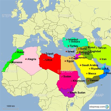 Map Africa And Asia – Topographic Map of Usa with States