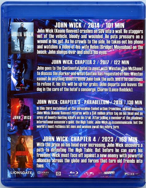 John Wick Chapts Blu Ray Collect With Art Cards