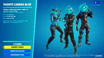 FORTNITE PACOTE LENDAS GLUB Fortnite Skins Fortnite GGMAX