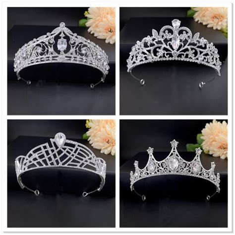 Wholesale Shining Rhinestone Princess Crowns Birthday Crown Miss