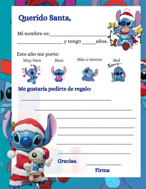 Pin By Porta Rosas Y Mas On Carta Santa Y Reyes Magos Stitch Disney