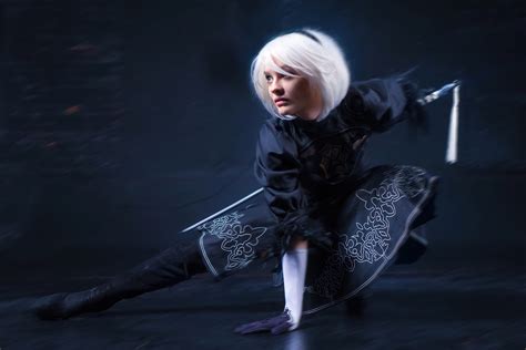 Cosplay 2B From NieR Automata Wallpaper,HD Games Wallpapers,4k ...