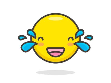 Face with Tears of Joy Emoji Icon PNG vector in SVG, PDF, AI, CDR format