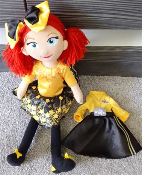 The Wiggles Emma Girl Wiggle Soft Toy Plush Doll 16” Yellow With Both Outfits £17 50 Picclick Uk