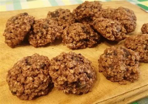 Galletas avena chocolate y chip de chocolate SIN AZÚCAR Receta de