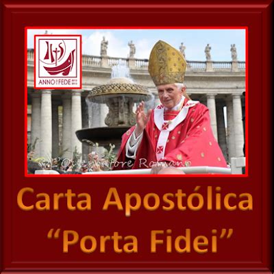 SELECCIÓN CATÓLICA CARTA APOSTÓLICA PORTA FIDEI