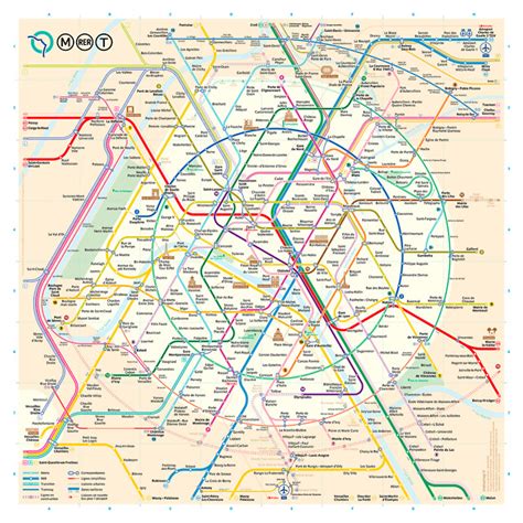 Maptitude — A detailed map of the Paris transit system