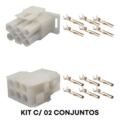 Conector Hylok Vias Macho F Mea Terminal Kit Pares