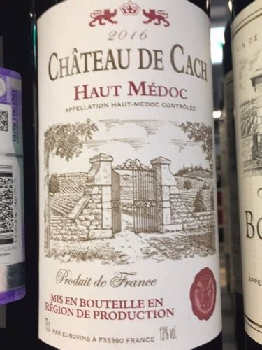 Eurovins Ch Teau De Cach Haut M Doc Vivino Us