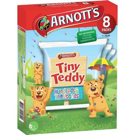 Buy Arnotts Tiny Teddy Biscuits 100s 1000s 8 Pack Online Worldwide