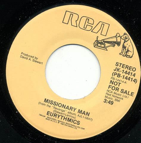 Eurythmics Missionary Man 1986 Vinyl Discogs