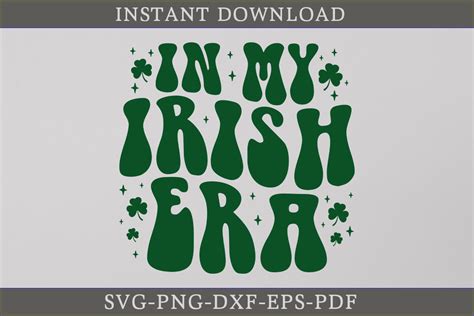 In My Irish Era Retro Patricks Day Svg Graphic By Craftdesign · Creative Fabrica