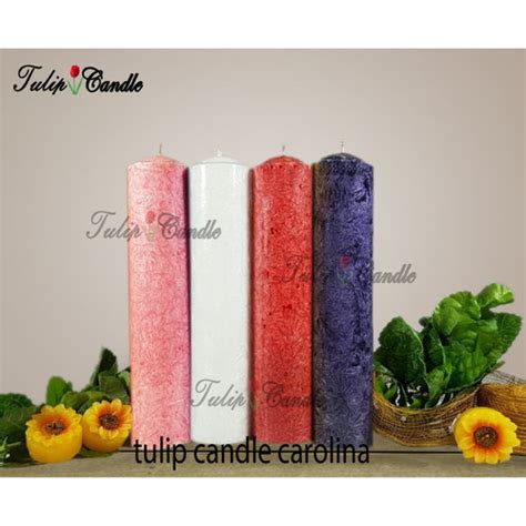 Jual Tulip Candle Lilin Stearin Pilar 5 X 25 Cm Biru Jakarta Barat