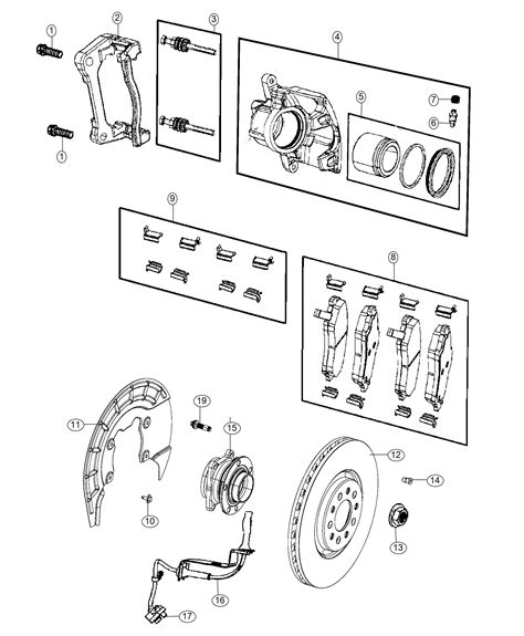 2019 Jeep Cherokee Pad Kit Front Disc Brake 68225170AE Myrtle Beach SC