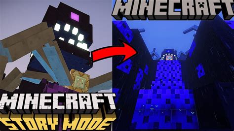 Minecraft Story Mode Wither Storm Reviving Scene Re Created YouTube