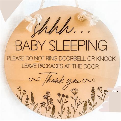 Shhh Baby Sleeping Sign