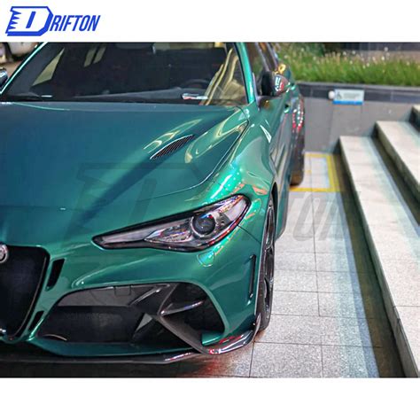 Gtam Style Front Bumper For Alfa Romeo Giulia Half Carbon Fiber Body