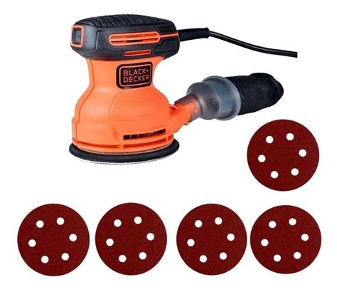 Lixadeira Roto Orbital Madeira W Black Decker Lixas Black