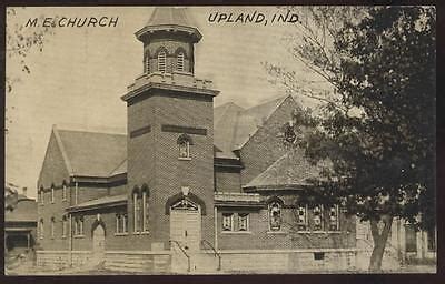 Postcard UPLAND,Indiana/IN M.E. Church view 1907? | eBay