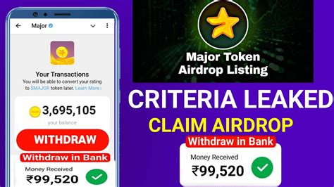 Major Airdrop Criteria Leaked Major Airdrop Claim Major Airdrop