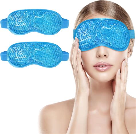 Amazon 2PCS Gel Eye Mask Cold Compress Gel Beads Eye Mask