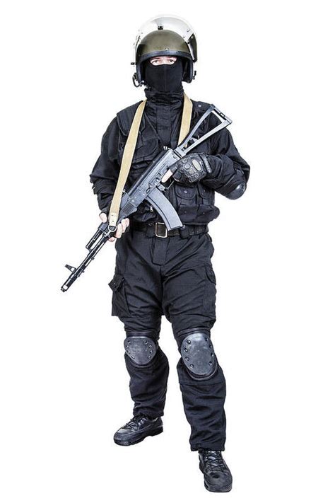 Special Ops Soldier In Black