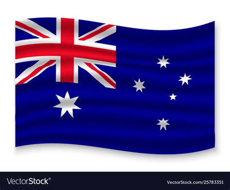 3d Waving Flag Royalty Free Vector Image Vectorstock