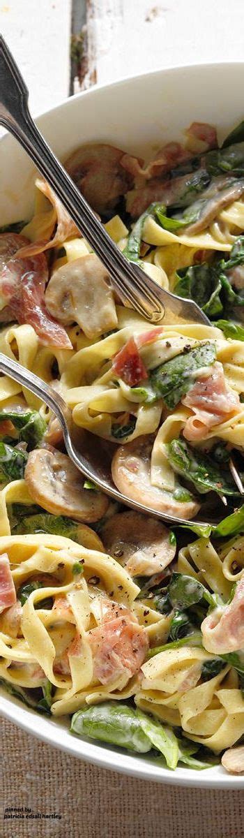 Creamy Prosciutto Pasta Recipe Pasta Recipes Recipes Pasta Dishes