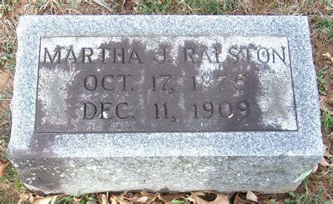 Martha Josephine Hendershot Ralston M Morial Find A Grave