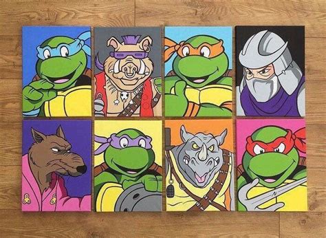 Teenage Mutant Ninja Turtles Paintings on Canvas by Artist Jon Day Made ...