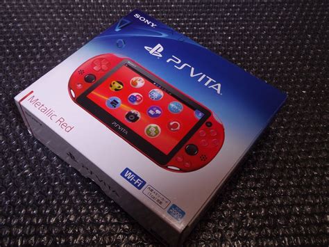 Playstation Vita Wi Fi Console System Pch Metallic Red Ps Vita