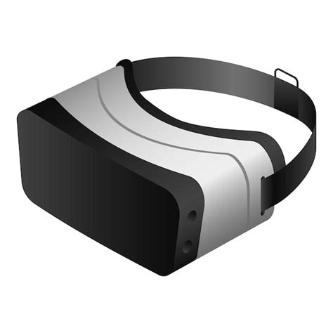 Icono de auriculares de gafas vr isométrico de icono de vector de