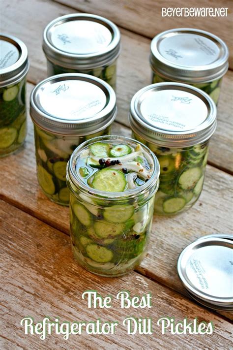 These Easy Refrigerator Dill Pickles Are Quick To Make And Will Disappear Out Of Your Fridge J