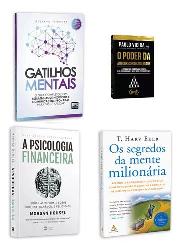 Kit Livros Gatilhos Mentais A Psicologia Financeira Os Segredos