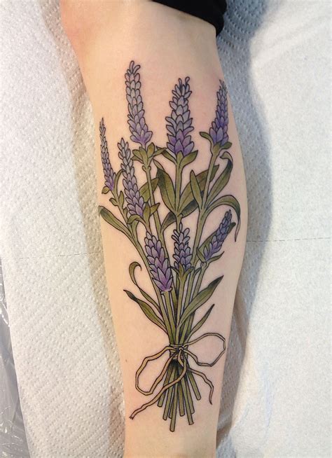 #tattoo #Lavender #lavender #plant #natural #bouquet #cutesy #girl # ...