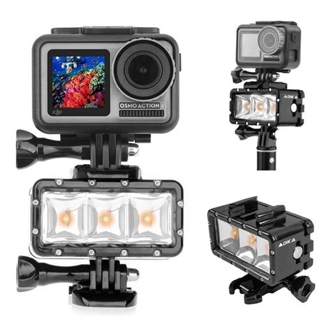 Voor Dji Osmo Actie Camera Accessoires 30M Waterdichte Onderwater Led