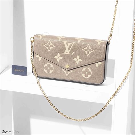 Louis Vuitton Pochette Felicie Monogram Empreinte Leather Bag